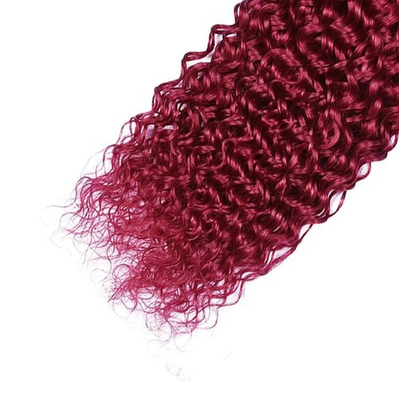 Burgundy Bundles 99j Human Hair Bundle Burgundy Water Wave 3 Bundles 12 14 16 inch 99j Bundle Human Hair Extensions