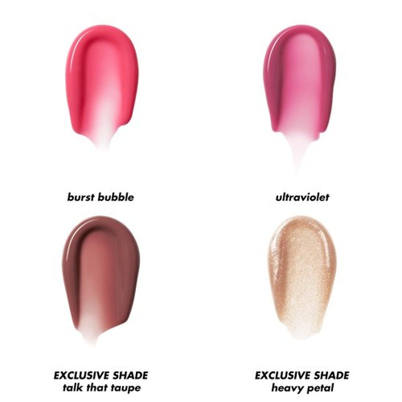 e.l.f. Glow Reviver Plumping Lip Oil Kit, Nourishing Tinted Lip Oils For A High-Shine Finish, Infused With Jojoba Oil, Vegan & Cruelty-Free, 4 Shades