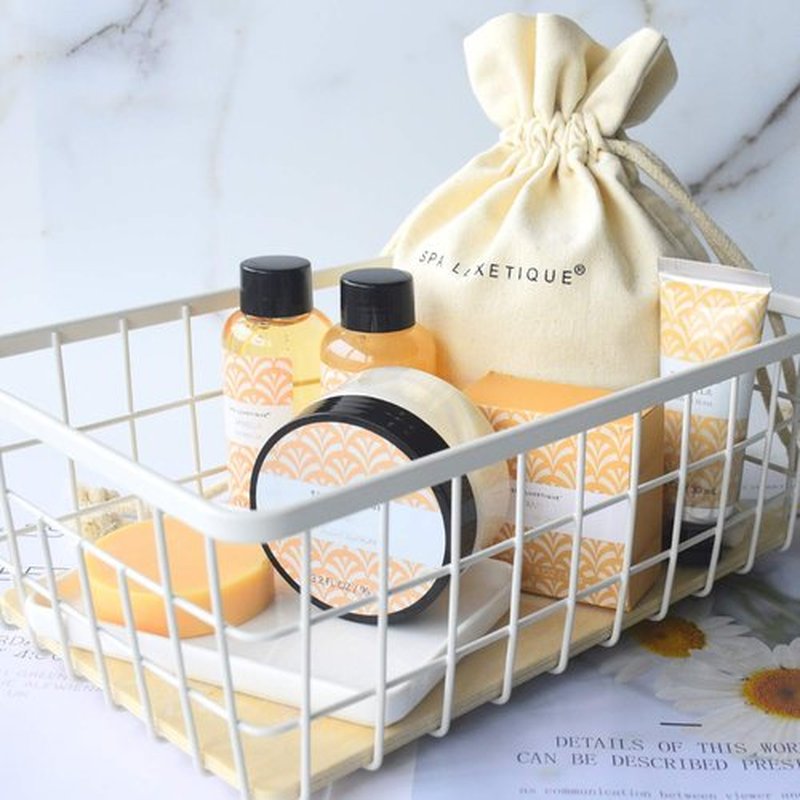 Spa Luxetique Vanilla Bath Set - 6-Piece Spa Gift for Women with Body Lotion, Shower Gel & More