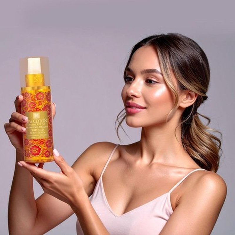 SPA CEYLON Frangipani Paradise Body Spray - Tropical Floral Fragrance Mist with Frangipani & Jasmine
