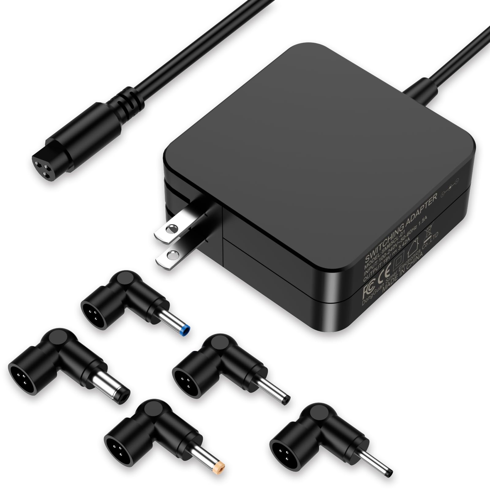 Mazzmasy 65W Laptop Charger Compatible with ASUS Vivobook 15 14 17 Flip 14 15 S13 S14 S15 Go 12 14 15 45W/33W Fast Power Adapter Replacement with 5 Round Connectors