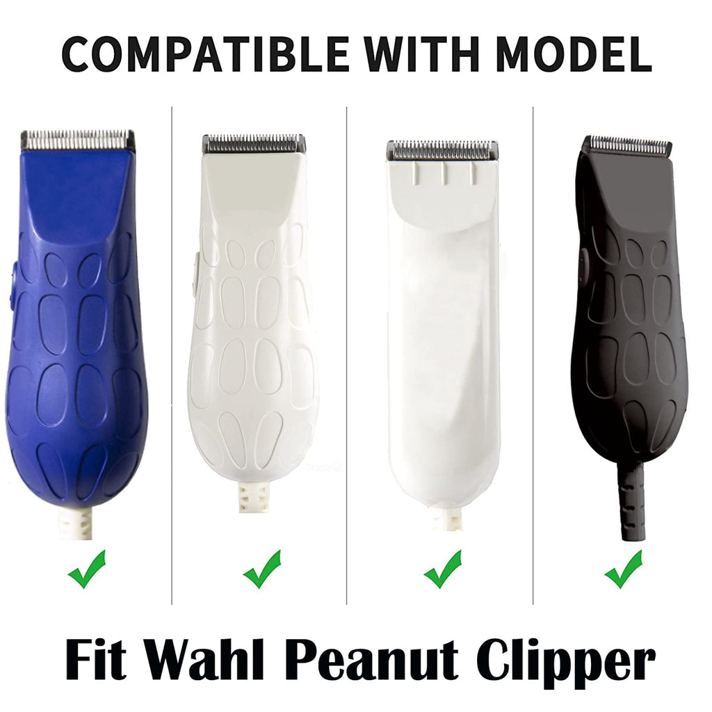 2 Pack Professional Peanut Clipper/Trimmer Snap On Replacement Blades #2068-300 - Compatible with Wahl Peanut Hair Clipper/Trimmer, White