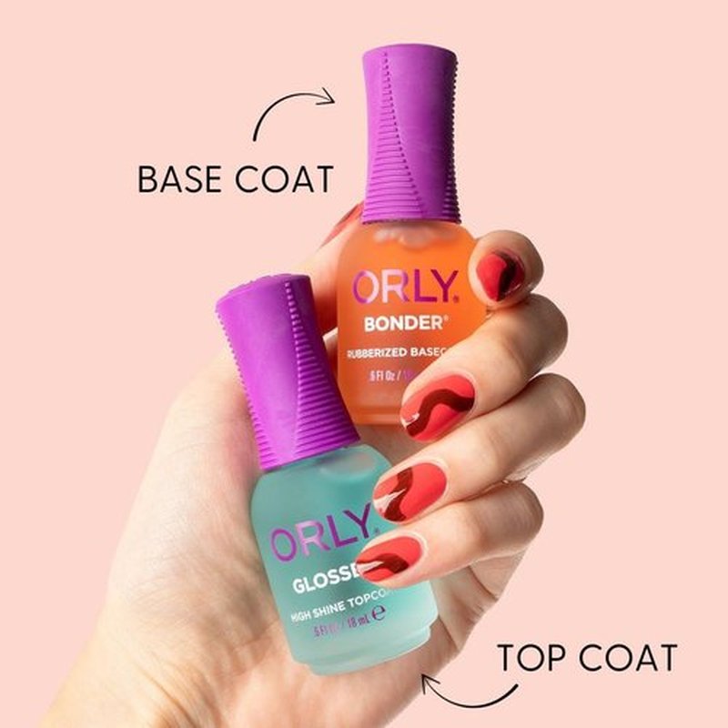 Orly Bonder - Rubberized Nail Polish Base Coat for Long-Lasting Manicures & Pedicures | Non-Toxic | 0.6 fl oz