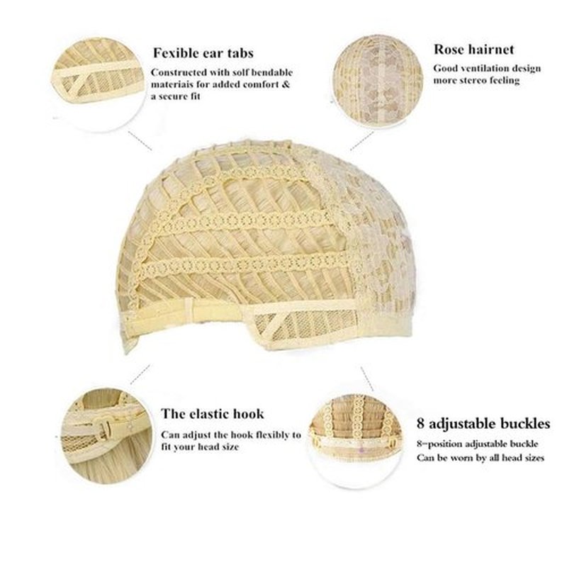 ByouByou Mullet Wigs for Men 80s Costumes Fancy Party Accessory Cosplay Wig (Light Blonde)