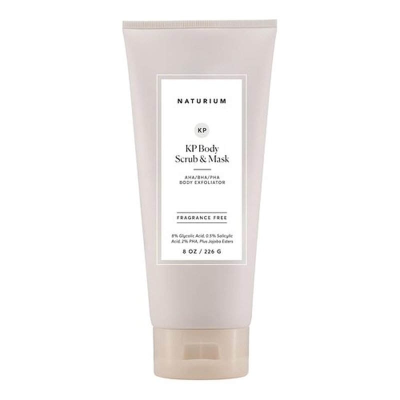 Naturium KP Body Scrub - Exfoliating Bump Eraser & Mask for Keratosis Pilaris, 8 oz