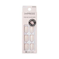 KISS imPRESS Press-On Nails - No Glue Needed, Point Pink Color, Short Squoval Shape, 30 Nails Included