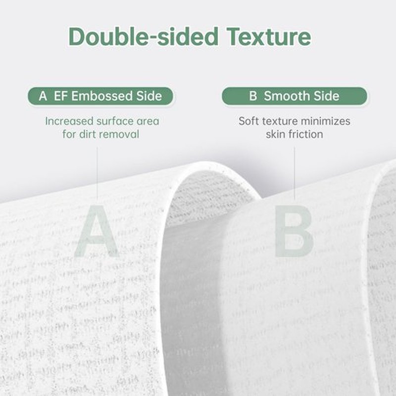 MATERN'ELLA Disposable Face Towels XL Ultra Soft Biodegradable Dry Wipes, Plant-Based Lint-Free Facial Towelettes for Makeup Removal & Sensitive Skin, Premium Texture for Effective Cleansing 50 Count