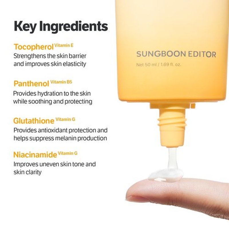 SUNGBOON EDITOR Daily Invisible Blurring Sunscreen with Broad Spectrum SPF 40 Invisible Sunscreen for Face, Makeup Primer spf, 50ml, 1.69 fl.oz, Oil Free, Weightless