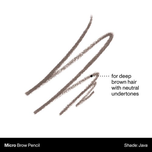 Morphe Micro Dual Eyebrow Pencil - Ultra-Precise Dual-Ended Brow Tool - Long-Lasting, Smooth Formula - Java (0.003 oz)