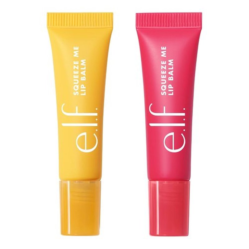 e.l.f. Squeeze Me More Lip Balm Duo - Moisturizing Sheer Tint with Hyaluronic Acid | Vegan Mango & Watermelon