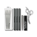 The Men Pen Complete Eyebrow + Hydrating Grooming Kit for Men | Scissors, Hydrating Caffeine Roller, Tweezers, Razors & 3 Eyebrow Filler Pens for Shaping | Trimming & Defining Brows