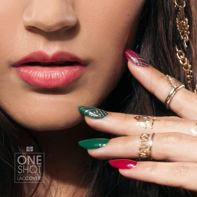 LACCOVER ONE SHOT - NAIL POLISH GEL SET WILD COLLECTION, 8 COLORS, 1/2 Fl Oz each one, by NAIL FACTORY