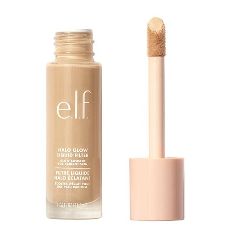 e.l.f. Halo Glow Liquid Filter - Complexion Booster for Radiant Skin, Infused with Hyaluronic Acid, Vegan, 2 Fair/Light