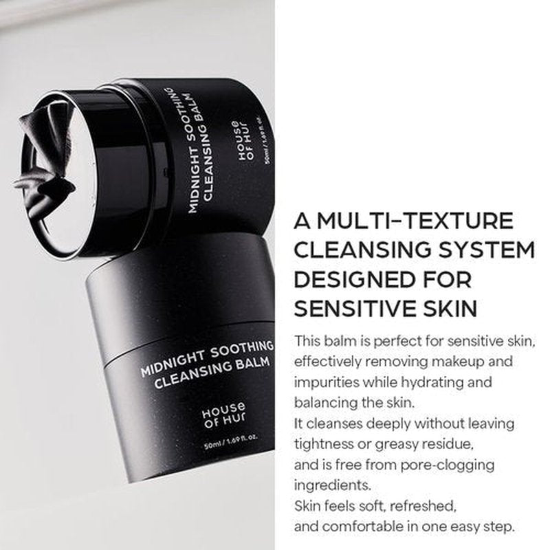 House of Hur Midnight Soothing Cleansing Balm | Hydrating & Calming Korean Skincare | 1.69fl.oz