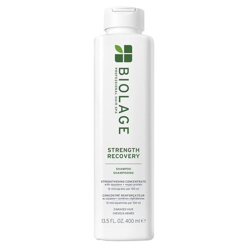 Biolage Strength Recovery Shampoo - Instantly Strengthens & Moisturizes Damaged Hair | With Olive Squalane & Vegan Proteins