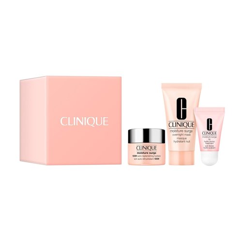Clinique Hydration Heroes Gift Set - Moisture Surge 100H Moisturizer & Overnight Mask | Hydrating Travel Size Trio