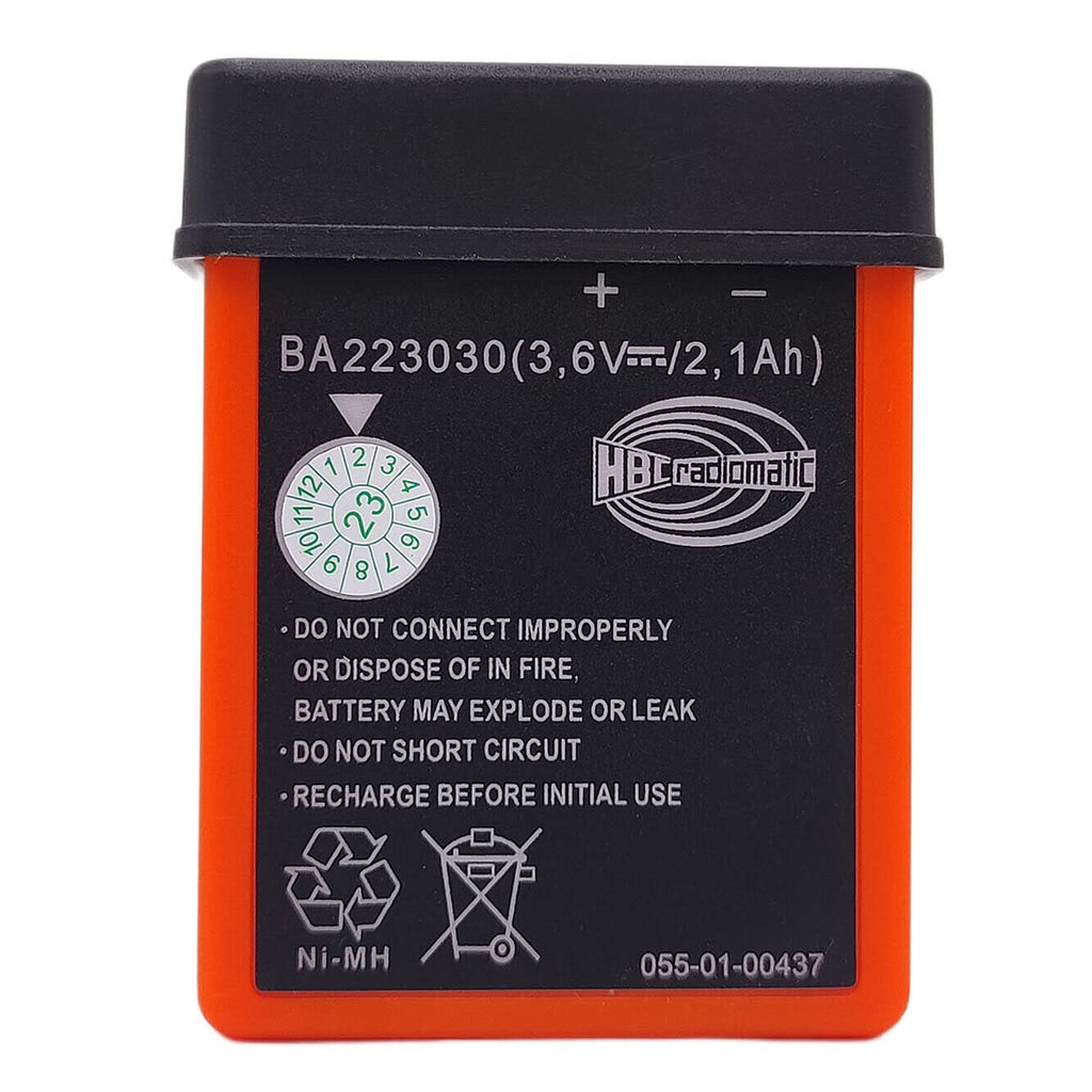 (2Pcs BA223030 Batteries + 1Pc Charger) 3.6V 2100mAh BA223030 HBC Remote Control Rechargeable Battery with AC 100V ~ 240V D-74564 QA108600 Charger