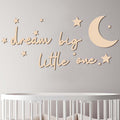 15Pcs Wooden Moon and Stars Nursery Wall Decor