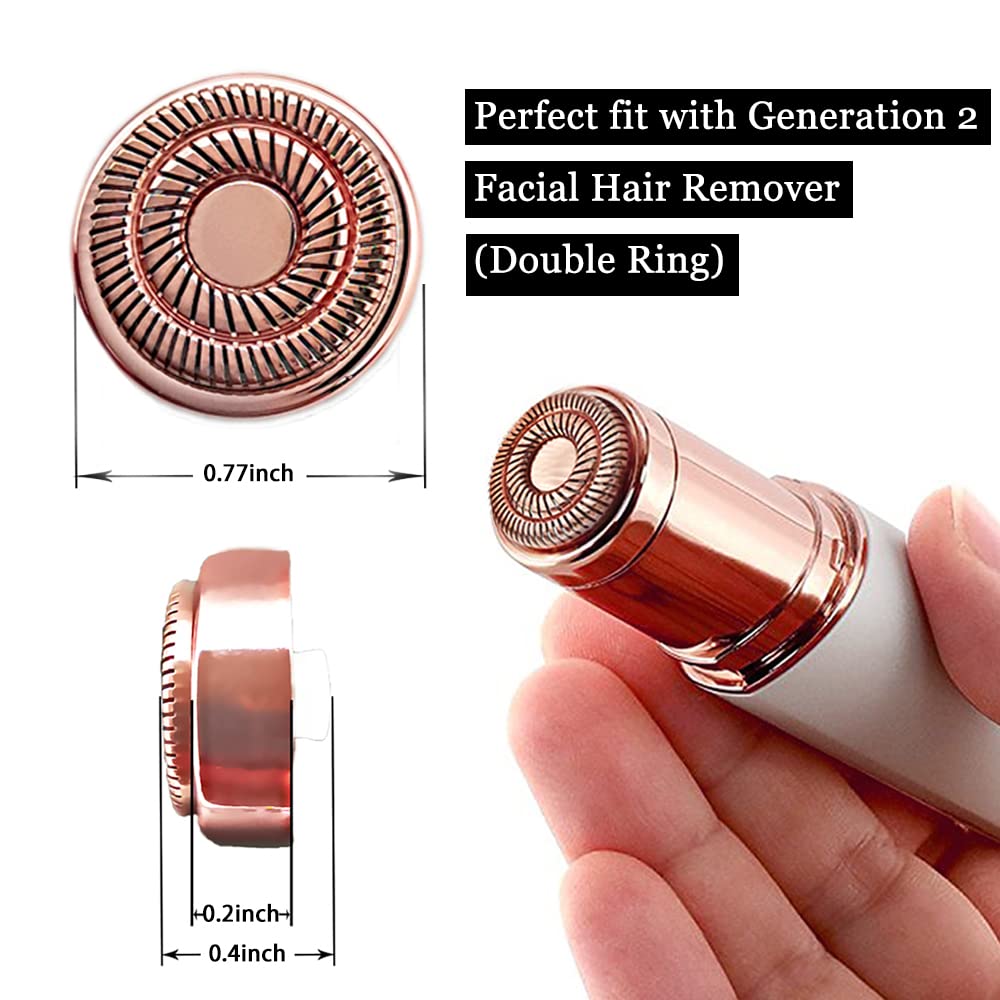 tuokiy Replacement Heads for Flawless Gen 2 Hair Remover, 8-Pack