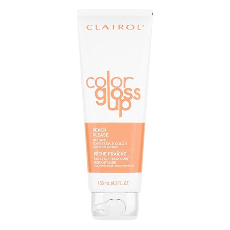 Clairol Color Gloss Up Temporary Hair Dye - Peach Please | Vibrant Color, Easy Application, 1 Pack