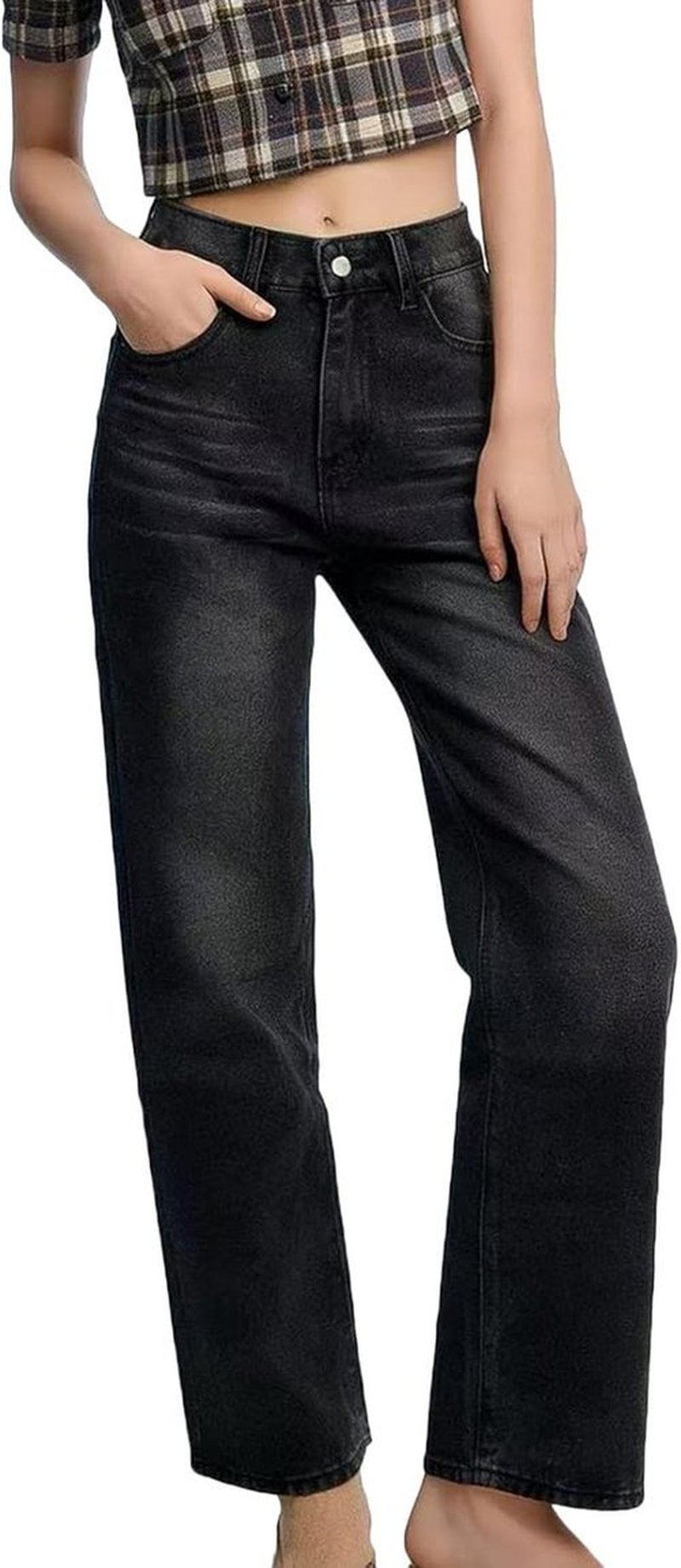 Skiennix Wide Leg Jeans - High Waisted Vintage Denim Pants for Women | Casual Summer Style