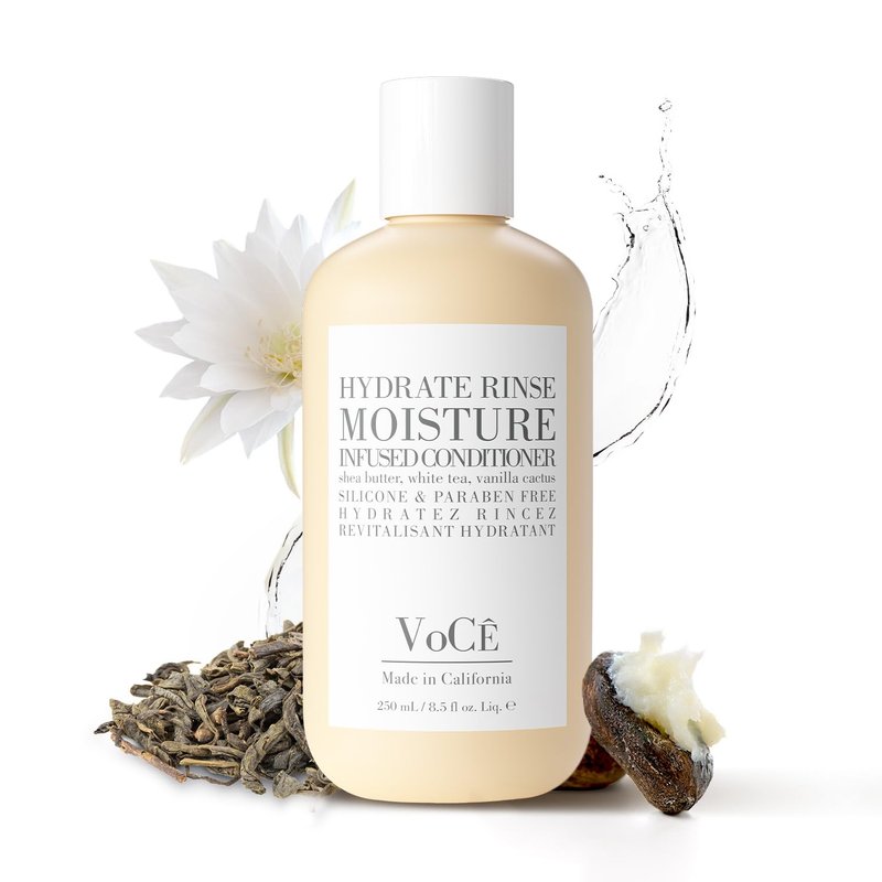 VoCÊ Haircare Natural Hydrating Conditioner - Deep Moisturizing, Anti-Frizz Formula | Vegan, Sulfate-Free, 8.5 oz