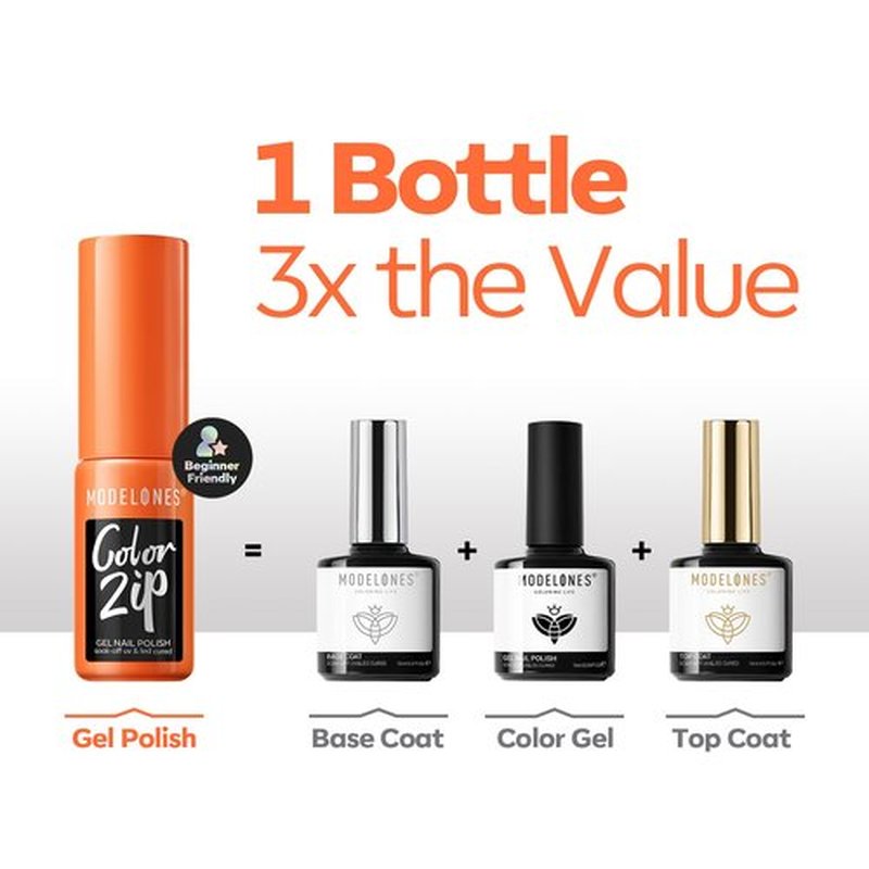Modelones Black Gel Nail Polish Kit with UV Light, Christmas Silver One Step Gel Polish No Need Base & Top Coat, 3 in 1 Set Glitter Fall Soak Off Nail Lamp Manicure DIY Salon at Home Gift