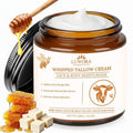 LUWORA Grass-Fed Beef Tallow Cream – Organic Moisturizing Tallow Balm for Face & Body, Whipped Tallow and Honey Balm Moisturizer, Anti Aging Skin Cream, Deep Hydration for Dry & Sensitive Skin