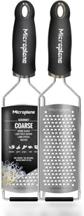 Microplane Gourmet Series Coarse Cheese Grater - Premium Silver Grating Tool, 1 Count