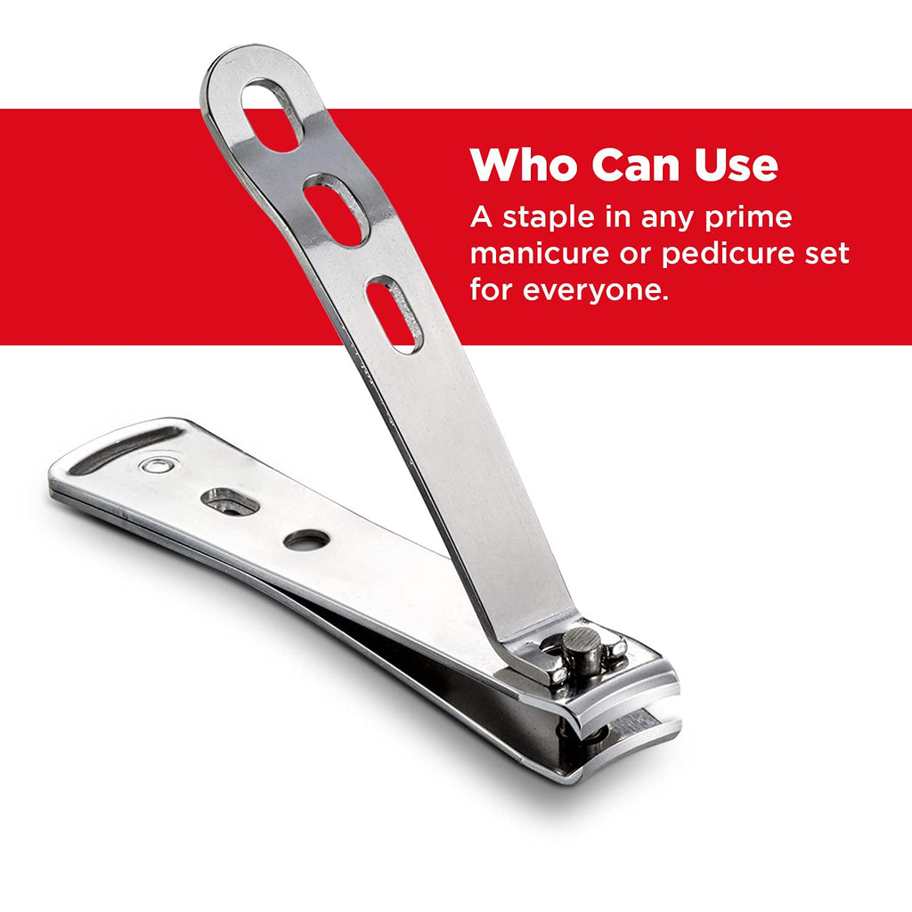 Seki Edge All Stainless Steel Nail Clippers (SS-111) - Medical Grade Professional Fingernail Clippers, Cutter, Trimmer - Manicure Nail Care Tool for Men & Women - Made in Japan