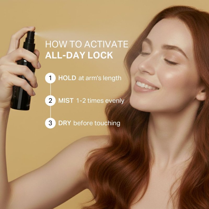 Y'OUR Anti-Smudge Silky Setting Spray: 16HR+ Makeup Lock | Transfer & Water Proof | 2-in-1 Hydrating & Calming Mist with Vitamin E | Ultra Fine Vegan Mist | Alcohol-Free, Paraben-Free, Gifts for Women