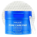 Mrlilei beauty BHA Salicylic Acid Toner Pads with Pore Care - Dual-Textured Facial Exfoliation Toner Pads with Glycolic Acid, Niacinamide Daily Face Skincare - 70 Pads + 4 Trial Pads