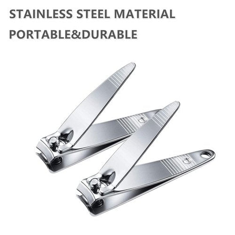 NATZERAT 50 Pack Nail Clipper SetStainless Steel Nail Clippers Bulk，Portable Nail Cutter Manicure Kit Toe Nail Clippers for Women Man Adult Homeless Care