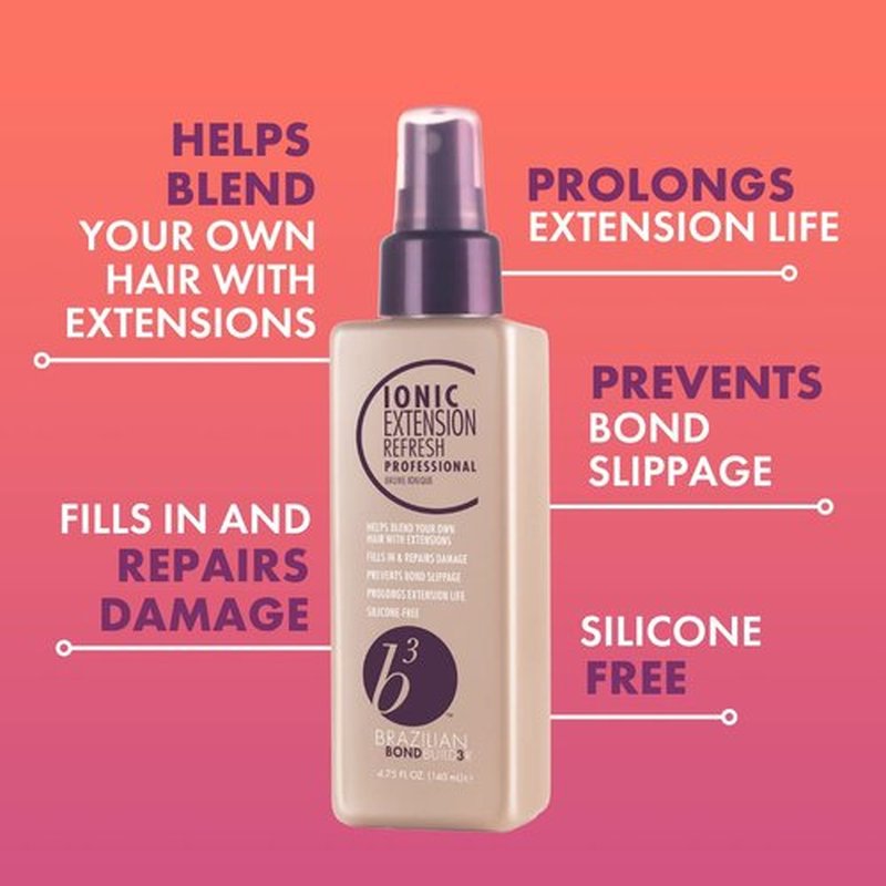 B3 Brazilian Bondbuilder Ionic Extension Refresh - Revitalize Hair, 4.75 Fl Oz