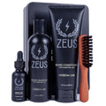 ZEUS Deluxe Beard Care Kit for Men with Natural Beard Oil (Verbena Lime)