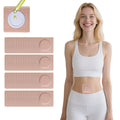 GOOPRAD 120PCS Disposable Castor Oil Belly Button Patch– Oil-Free, Self-Adhesive Cotton Core Wrap for Neck, Shoulders & Knees, No Wash, Anti-Seepage (Beige Square)