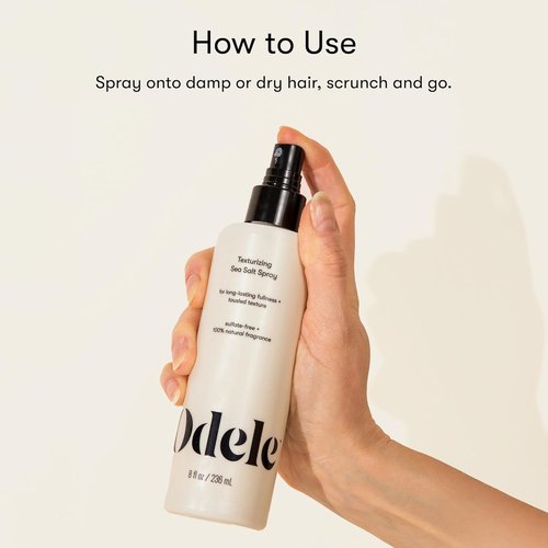 Odele Texturizing Sea Salt Spray - Boost Volume & Create Tousled Texture for Wavy Hair - 8 Fl Oz