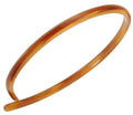 France Luxe Ultracomfort Thin 1/4" Headband with Teeth, Caramel Horn