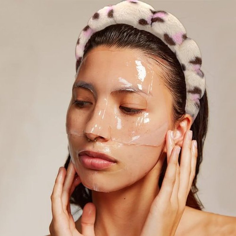 Tetizo Spa Headbands - Soft Terry Cloth Makeup & Skincare Wristband Set for Women | Non-Slip Design