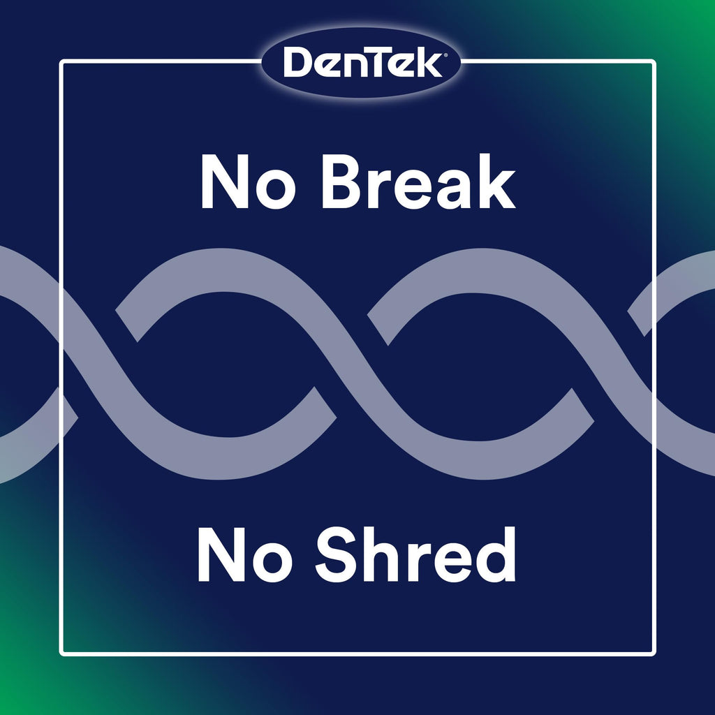 DenTek Advanced Clean Floss Picks with No Break & No Shred Dental Floss, Plaque Remover, 20 Count, Pack of 6