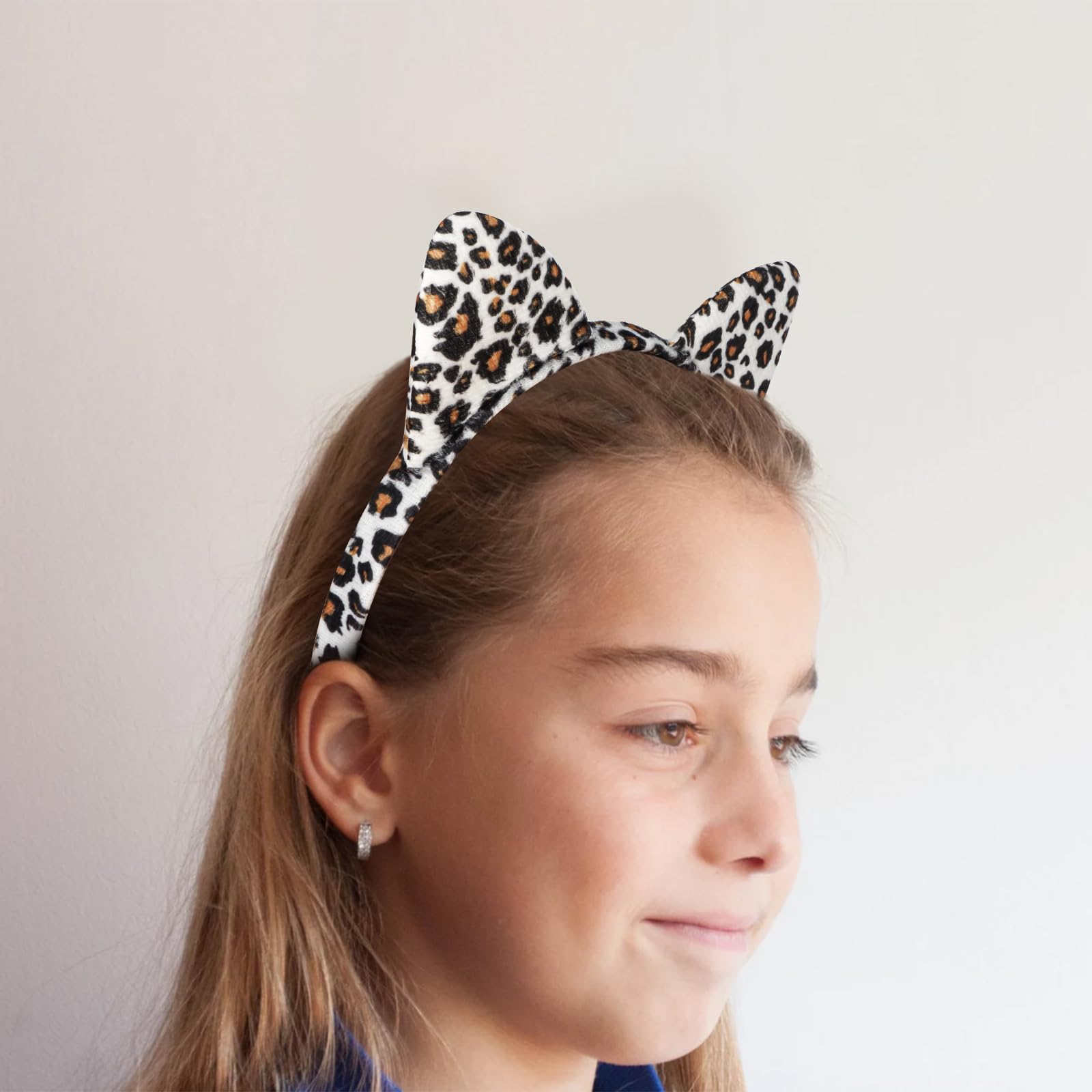 YARIEW 12 Pcs Cat Ears Headbands Animal Ears and Horns Headband Plush Horns Cosplay Costume Halloween Christmas