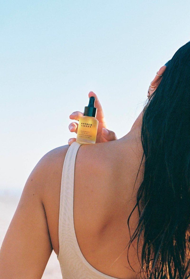 WONDER VALLEY - Rosemary Hair Oil | Vegan, Cruelty-Free, Sulfate-Free | Boosts Shine, Tames Frizz, and Strengthens Hair (1 fl oz | 30 ml)