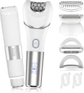 Zesuti Epilators | 2-in-1 Electric Hair Removal Razors for Women - Dual Head Bikini Trimmer & Facial Shaver
