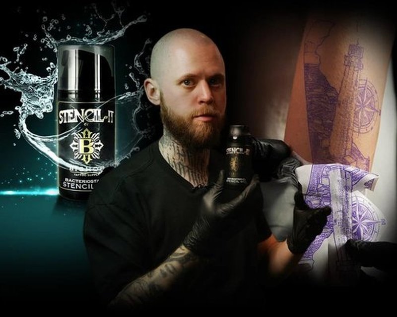 Bishop Tattoo Supply Stencil-It Stencil Gel, Tattoo Transfer Gel, Tattoo Stencil Gel, Tattoo Supplies, Tattoo Accessories for Professional Tattoo Artists, Made in USA, 3.3 Ounces