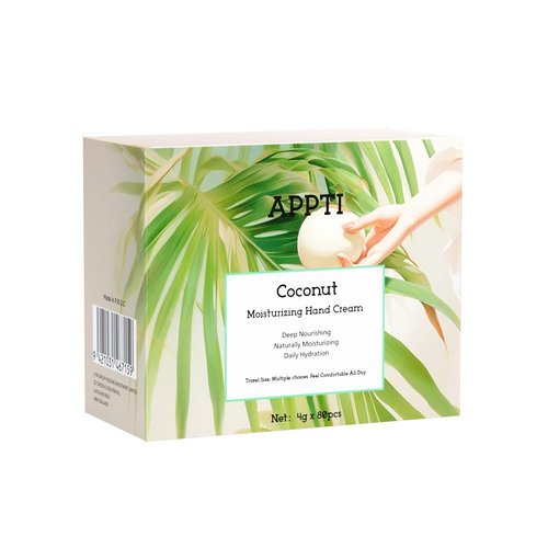 Regine Switzerland Moisturizing Hand Cream - Deep Hydrating Lotion for Dry Hands | Coconut Scent, Pack of 80