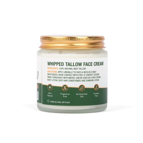 Misun Health Grass Fed Beef Tallow Moisturizer for Skin - Hydrating All Natural Skincare Face & Body - Unscented & Fragrance-Free