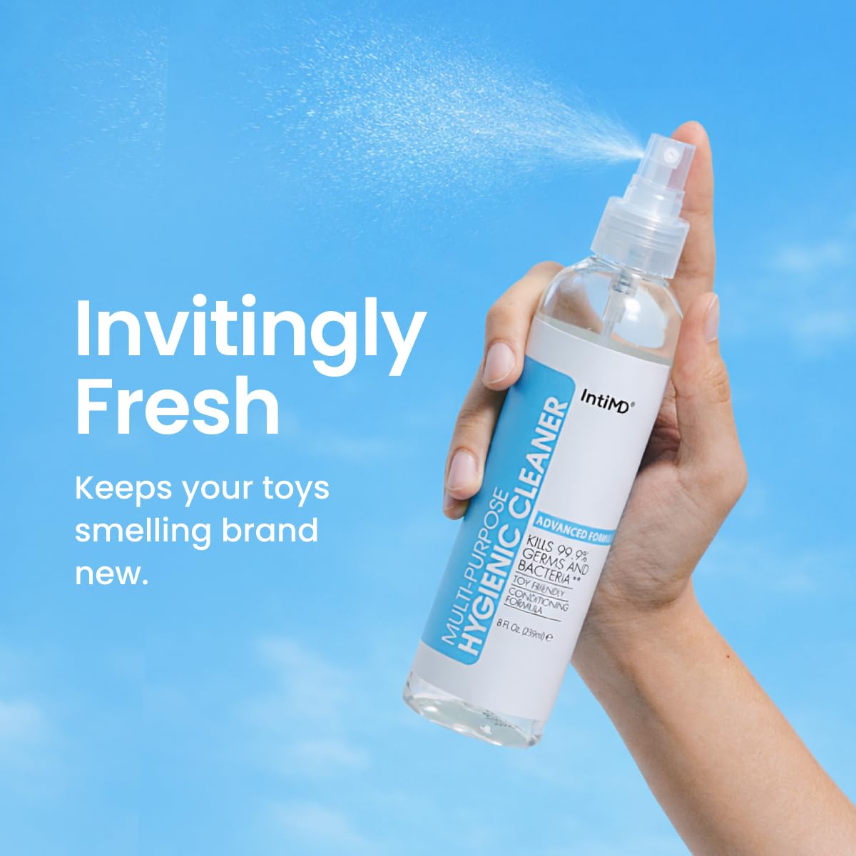 IntiMD Multi-Purpose Hygienic Toy Cleaner, Pro-Skin Formula, Silicone Safe
