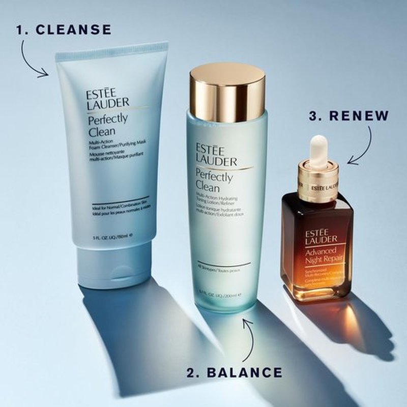Estée Lauder Perfectly Clean Foaming Face Wash & Purifying Mask - 5.0 fl oz for Radiant Skin