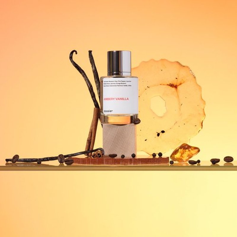 Dossier Ambery Vanilla Eau de Parfum 1.7Oz | Long-Lasting Feminine Fragrance Inspired by YSL Black Opium