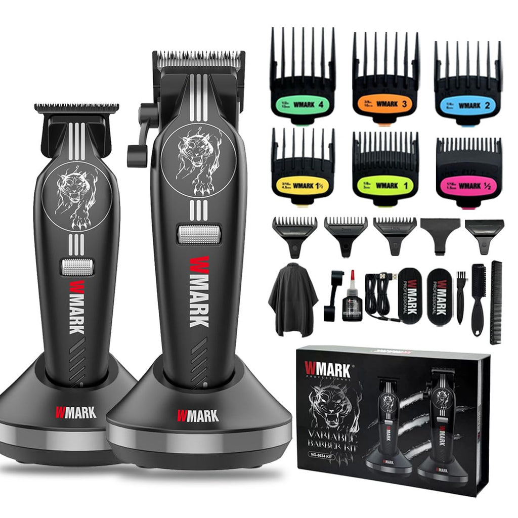 WMARK Hair Clippers for Men Professional Barber Clippers and Trimmers Set